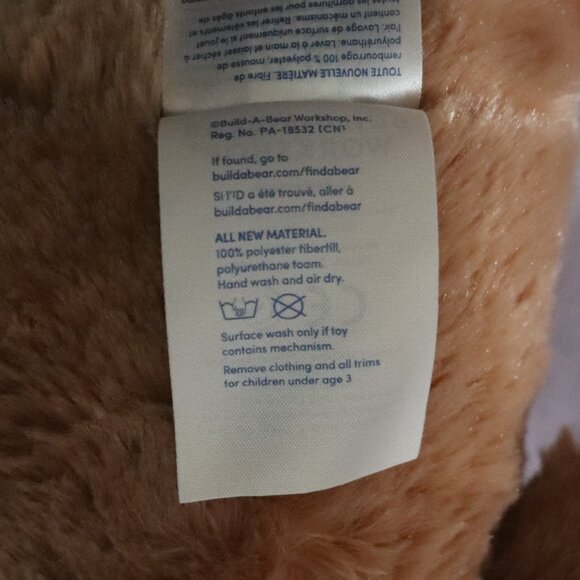 Build-A-Bear Workshop Brown Happy Birthday Plush Stuffed Teddy Bear Animal | 16" - Picture 7 of 8